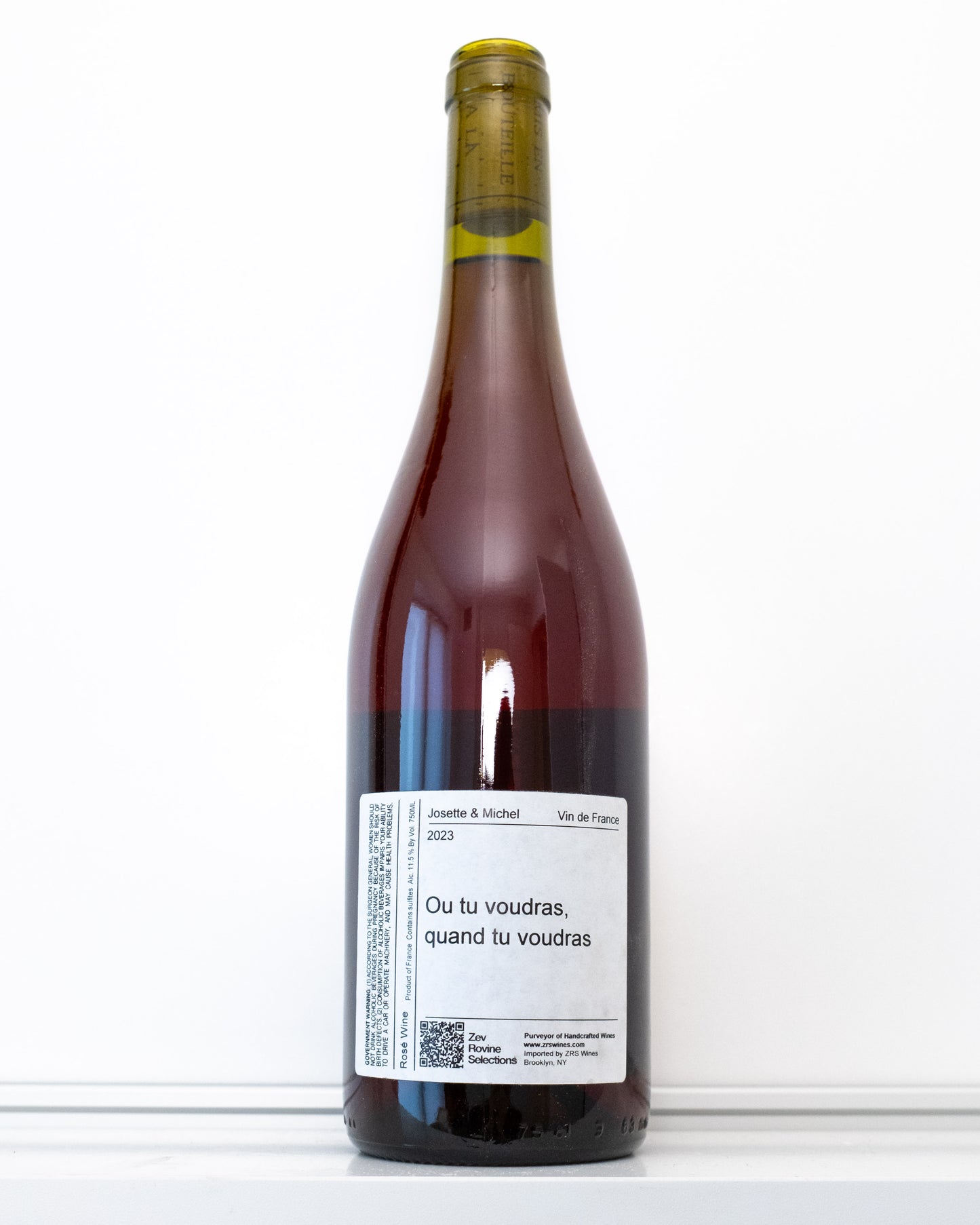 Ou Tu Voudras, Quand Tu Voudras VDF Rose